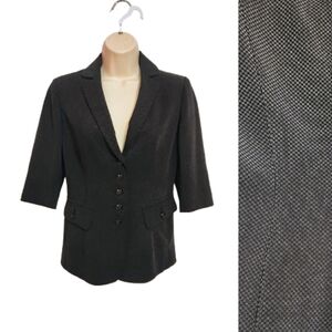 Anne Klein Black and White Blazer Jacket Size 8